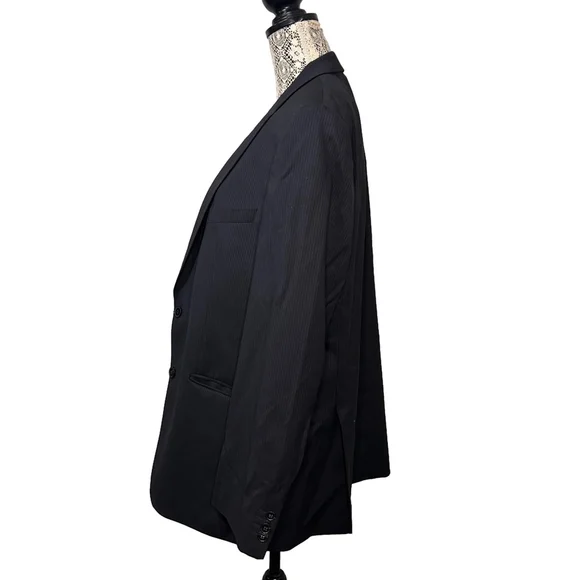 Giorgio Armani Men’s black wool suit jacket size 52 - Picture 2 of 12